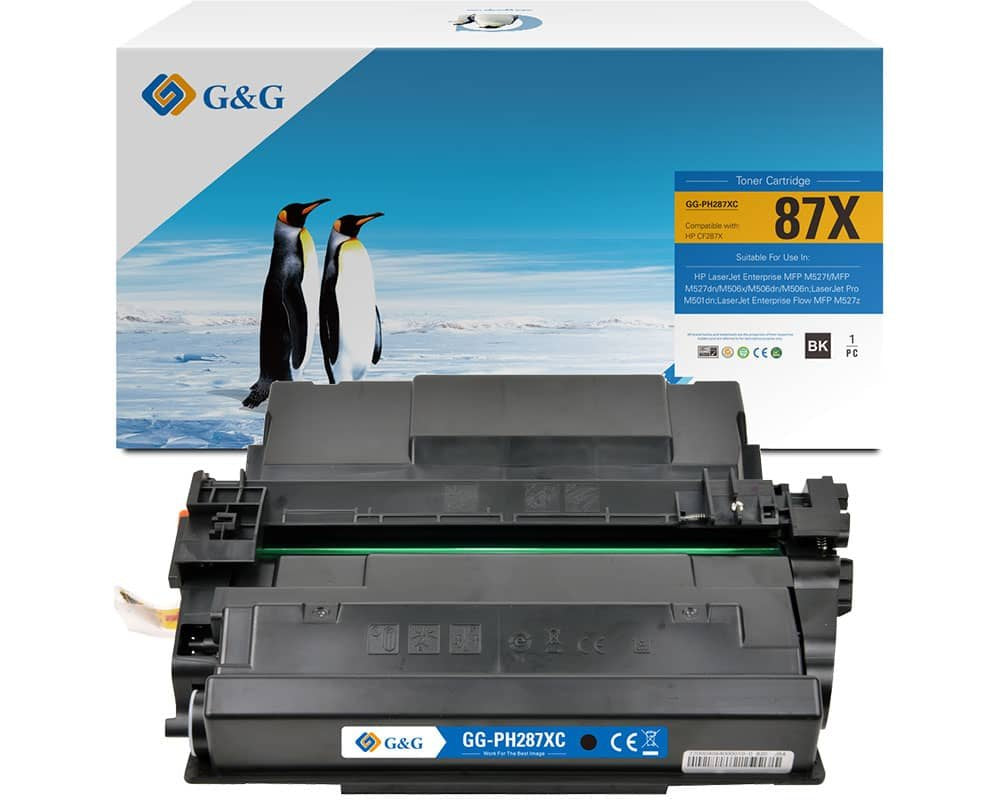 G&G Replacement Toner Cartridges for Hp CF287X