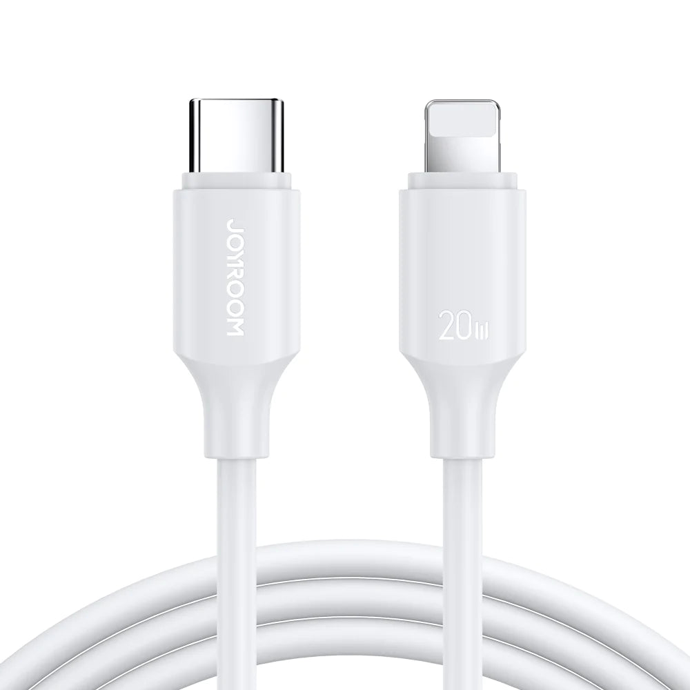 JOYROOM S-CL020A9 20W Type-C to Lightning Fast Charging Data Cable 0.25m-White
