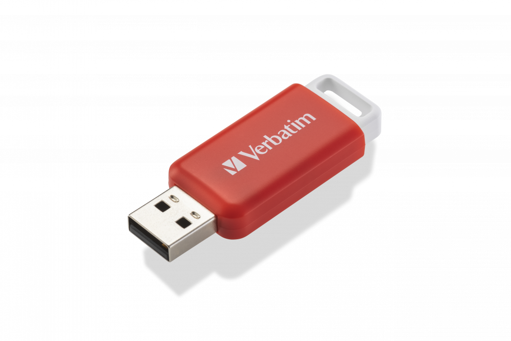 VERBATIM USB 16GB V DATABAR 2.0 ΚΟΚΚΙΝΟ