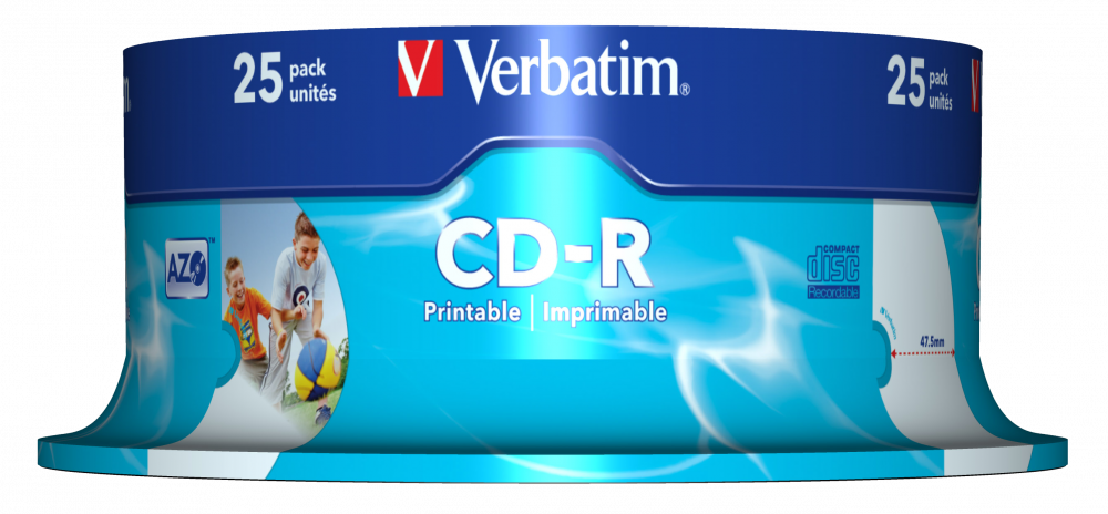 VERBATIM CD-R 52X-SP25-ΕΚΤΥΠΩΣΙΜΟ