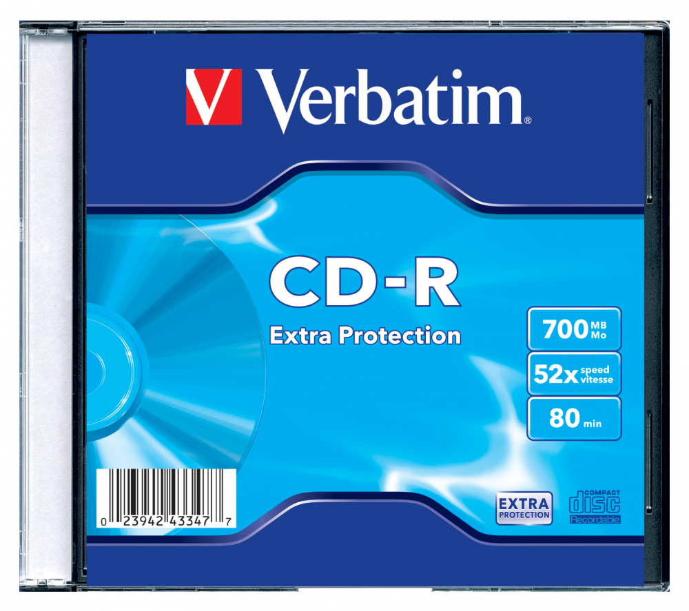 VERBATIM CD-R 52X-SLIM-SINGLE-EXTRA ΠΡΟΣΤΑΣΙΑ