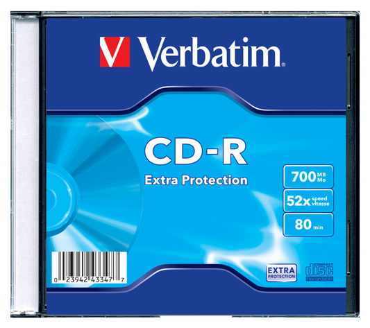 VERBATIM CD-R 52X-SLIM-SINGLE-EXTRA ΠΡΟΣΤΑΣΙΑ