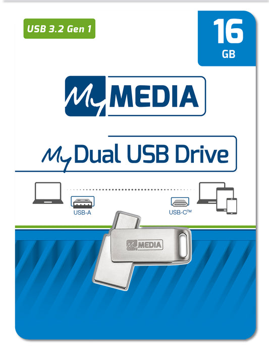 MYMEDIA USB 16GB MYDUAL USB 3/USB C