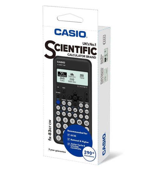 CASIO SCIENTIFIC CALCULATOR FX-83GT CW BLACK