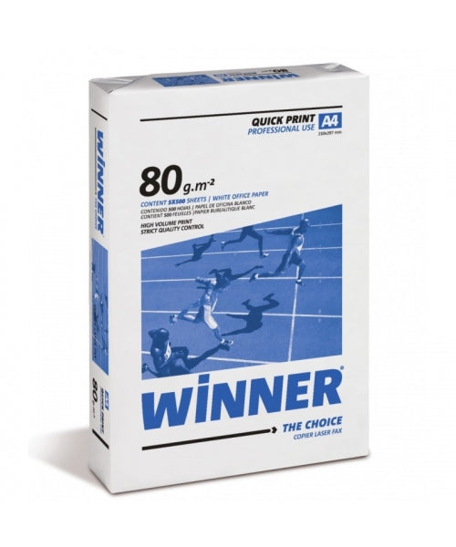 WINNER PHOTOCOPY PAPER A4 PACK 500 80GSM