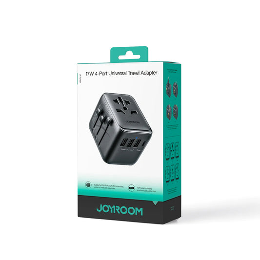 JOYROOM 17W Universal Travel Adapter Black