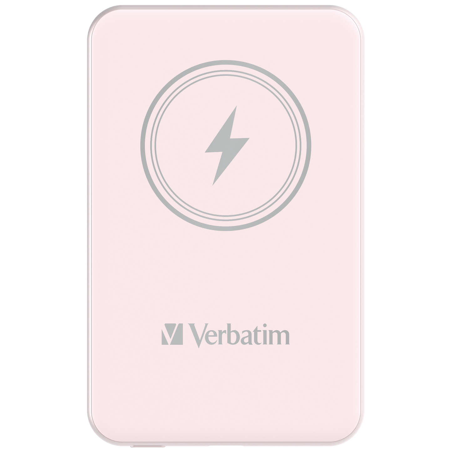 Verbatim Charge 'n' Go Power Bank 5000mAh Magnetic Wireless Charging - Pink