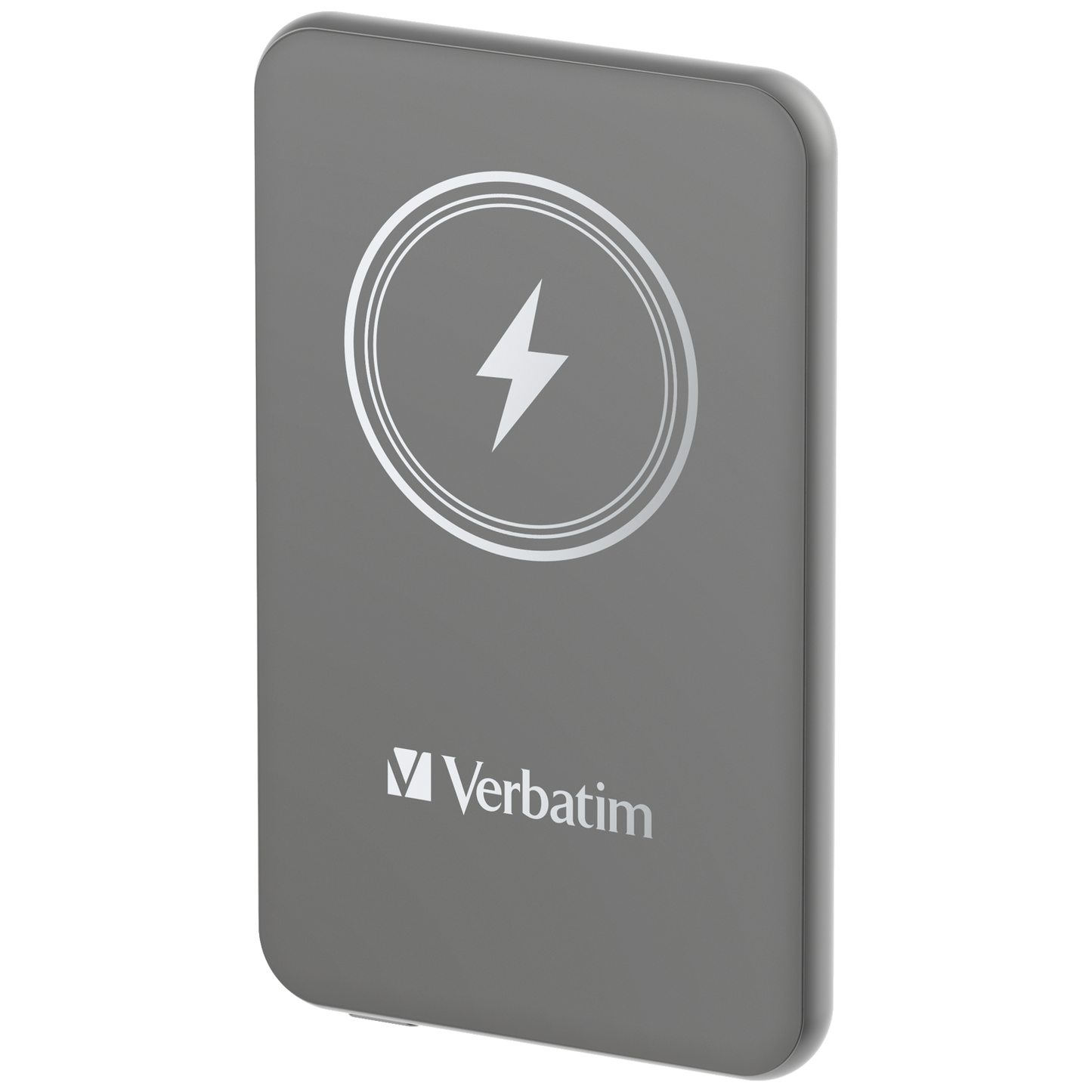 Verbatim Charge 'n' Go Power Bank 5000mAh Magnetic Wireless Charging - Grey