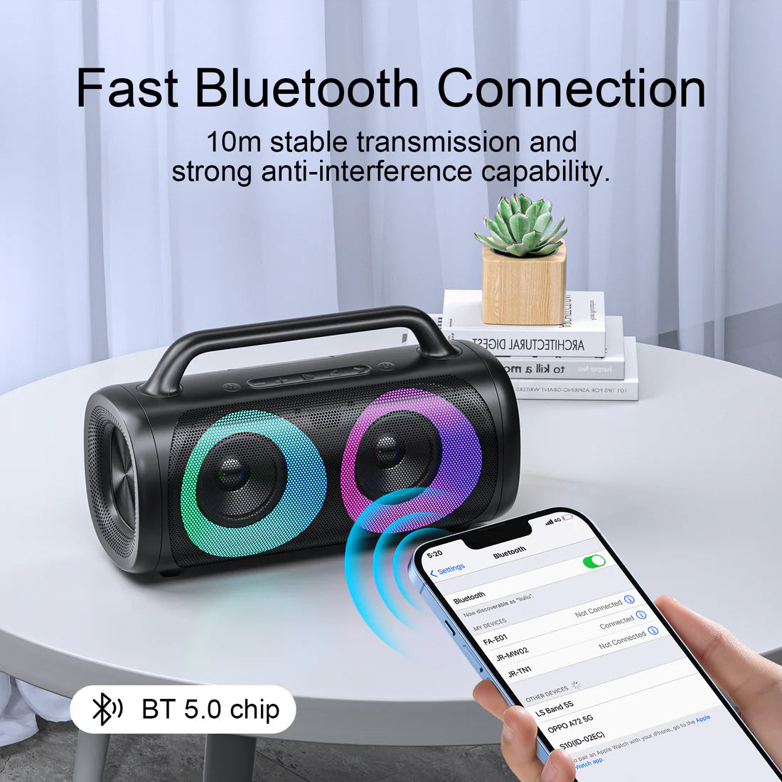 JOYROOM JR-MW02 40W WIRELESS SPEAKER  WITH RGB LIGHTS