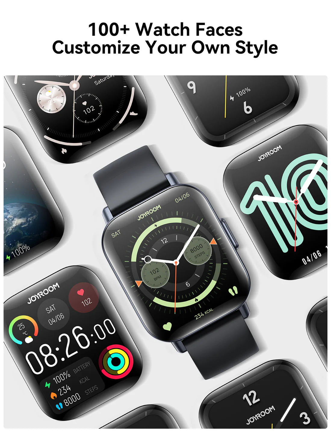 JOYROOM FIT-LIFE SERIES SMART WATCH JRFT3S SPACE GREY