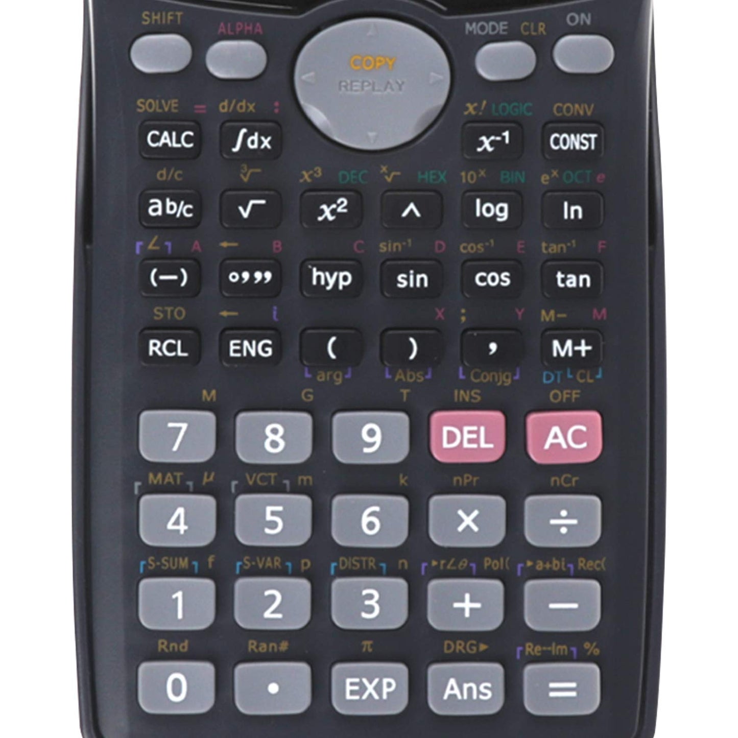 MP - Scientific Calculator with 204 Functions - Black