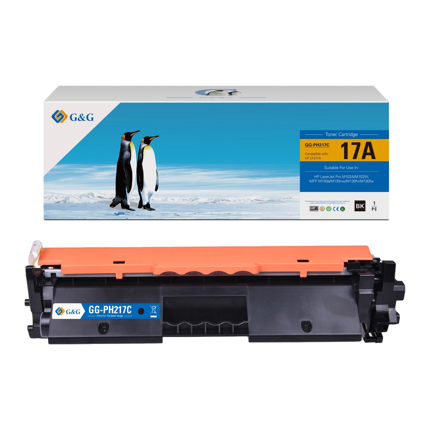 G&G Replacement Toner Cartridges for Hp CF217A