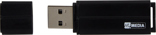 MYMEDIA USB 32GB  BLACK PINSTRIPE