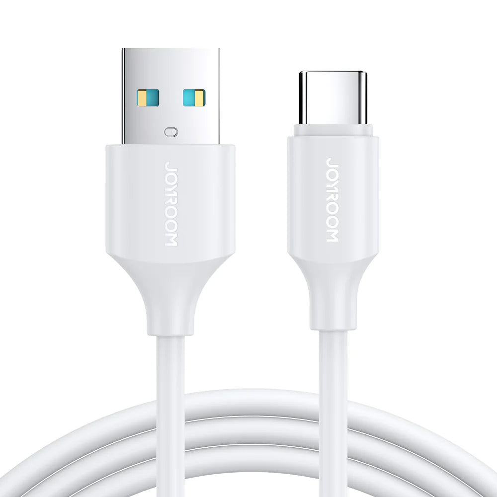 JOYROOM S-UC027A9 3A USB-A to Type-C Fast Charging Data Cable 1m-White