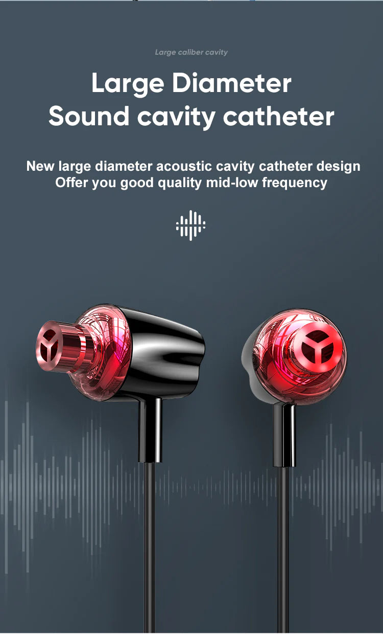 JR-EL114  In-ear Wired Earphone-Black