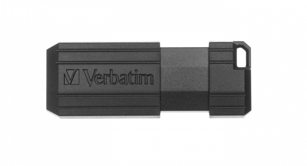 USB 128GB 2.0 PINSTRIPE VERBATIM BLACK
