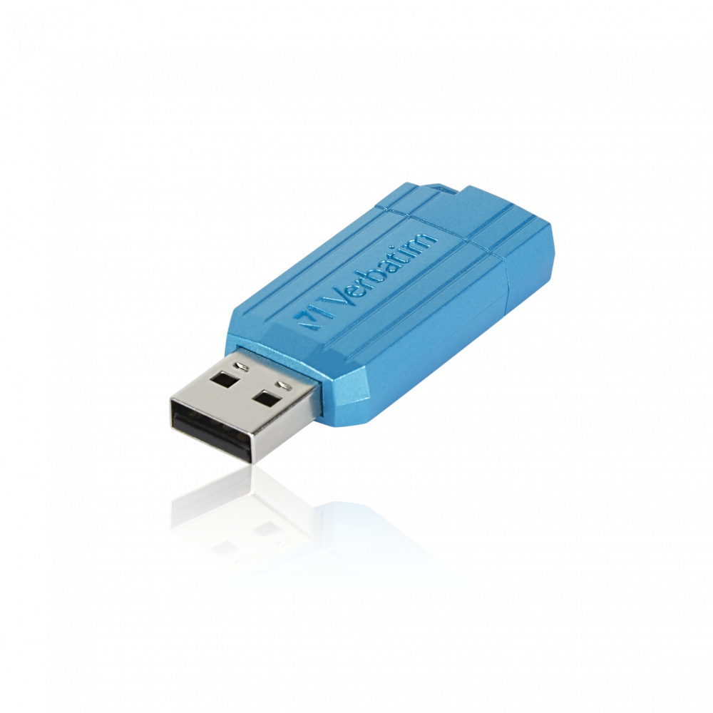 VERBATIM USB 16GB  CARIBBEAN BLUE PINSTRIPE