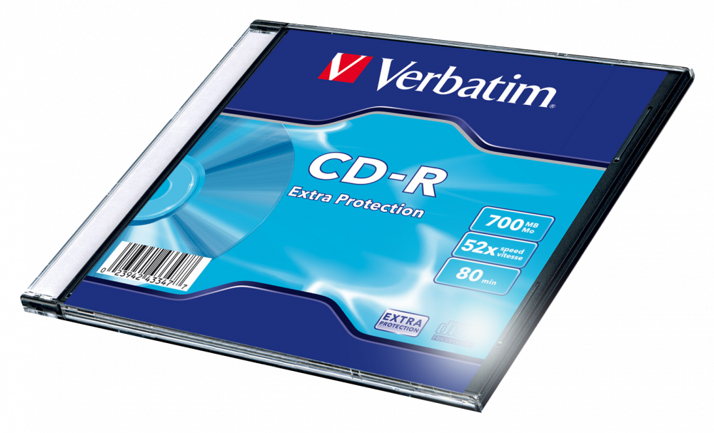 VERBATIM CD-R 52X-SLIM-SINGLE-EXTRA PROTECTION