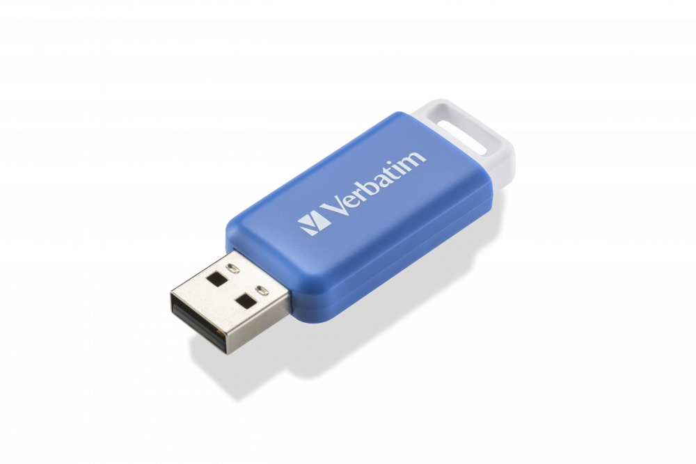 VERBATIM USB 64GB V DATABAR 2.0 BLUE