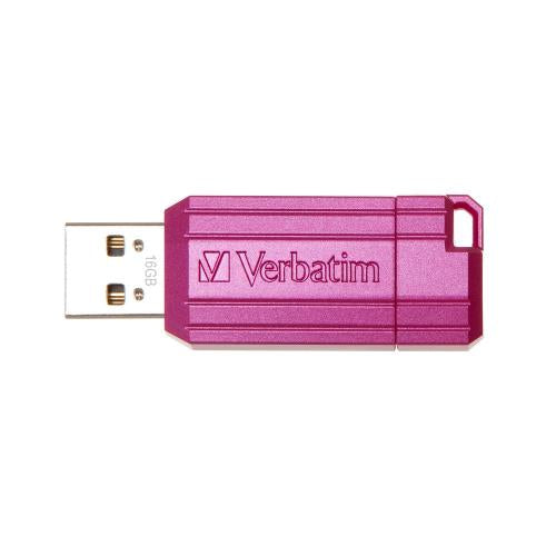 VERBATIM USB 16GB  HOT PINK PINSTRIPE