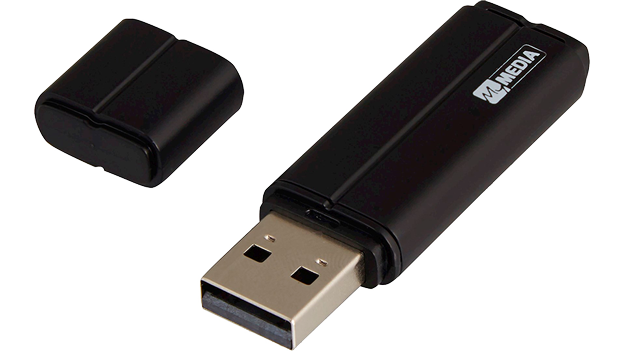 MYMEDIA USB 32GB  BLACK PINSTRIPE