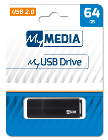 MYMEDIA USB 64GB  BLACK PINSTRIPE