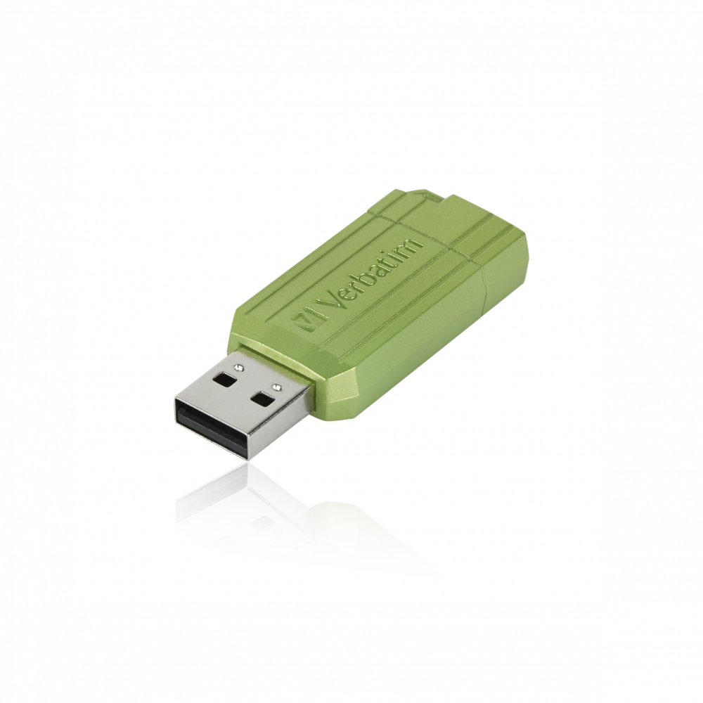 VERBATIM USB 64GB EUCALYPTUS GREEN PINSTRIPE