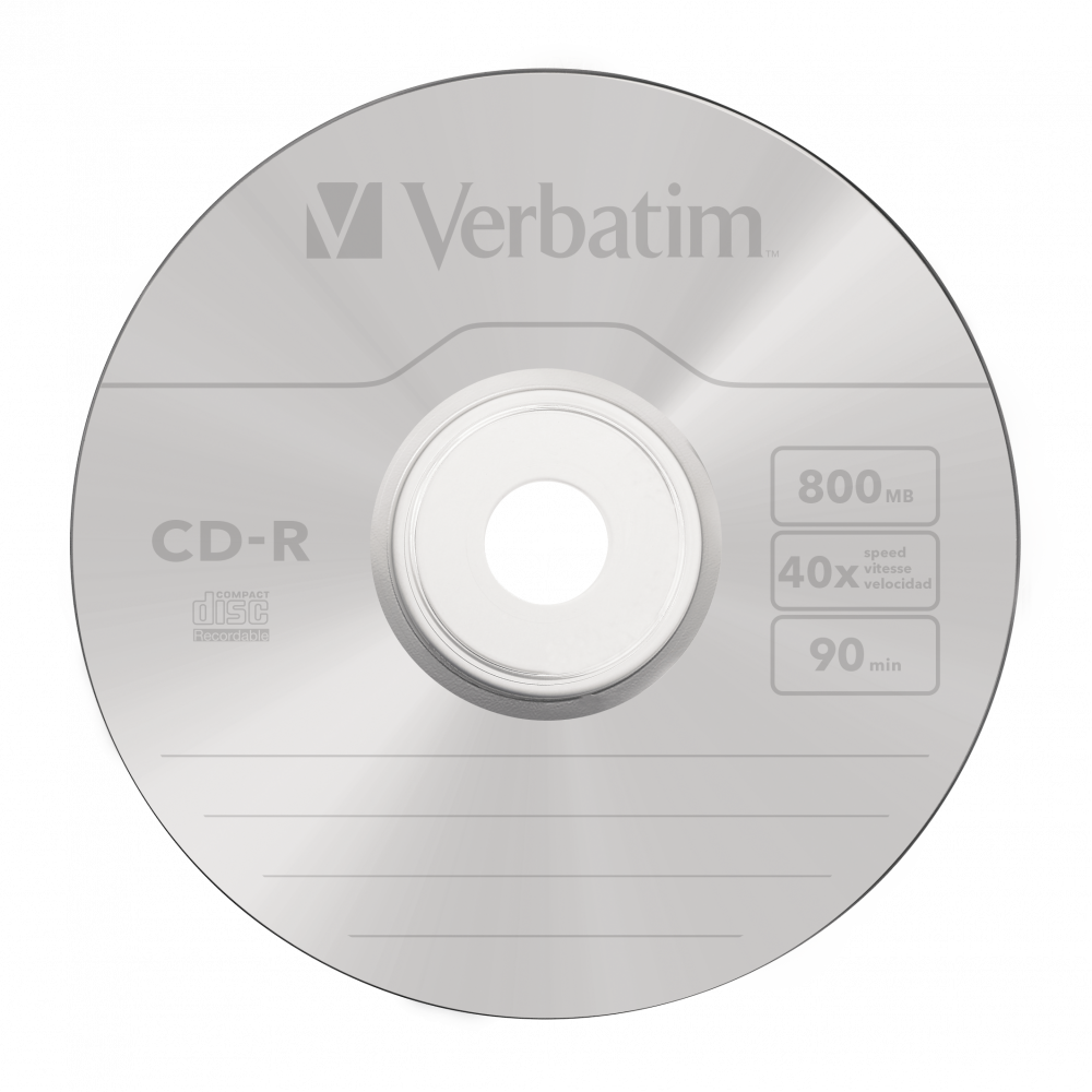 VERBATIM CD-R 52X-JC-10PK-800MB-90-High Capacity