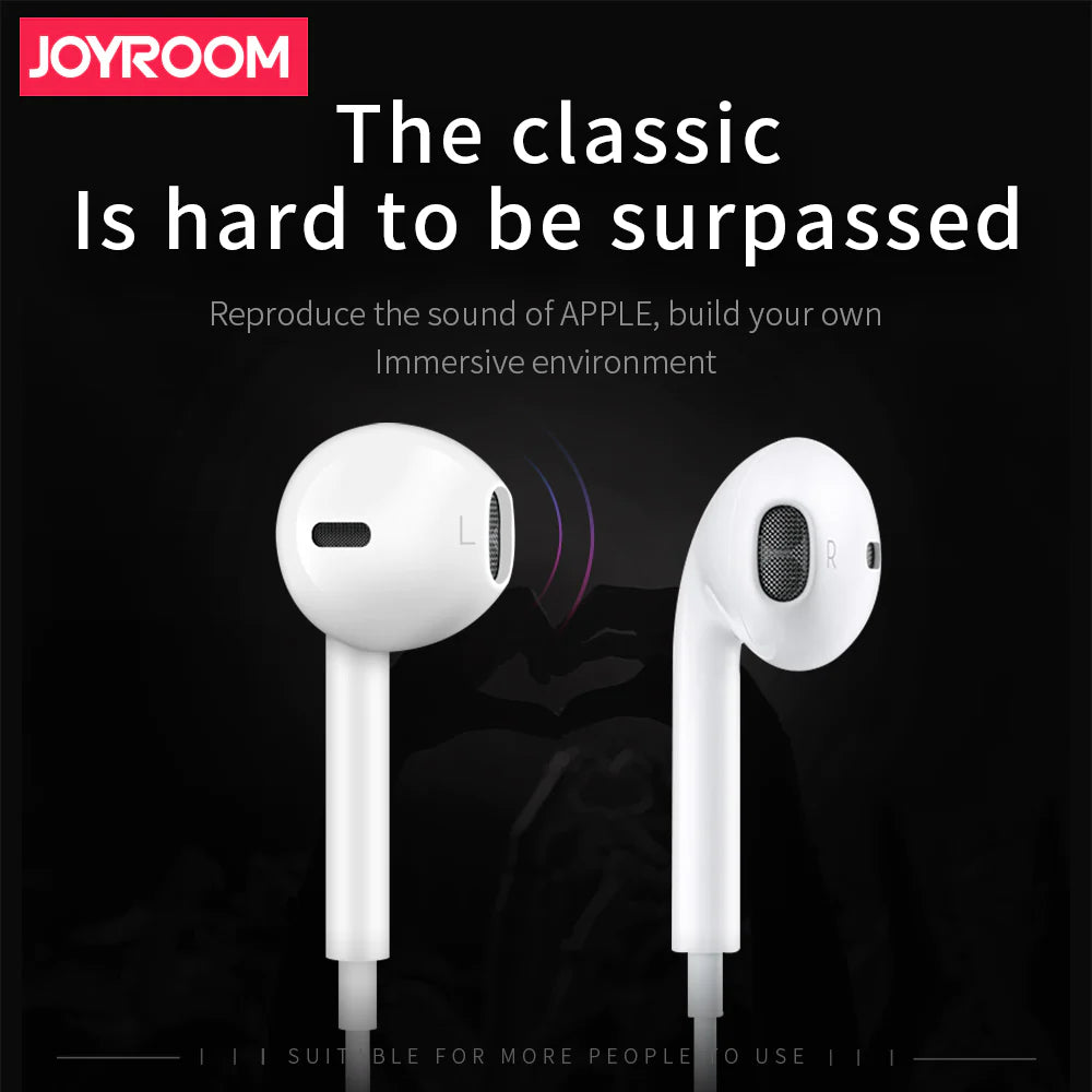 JR-EP1 Classic Wired Earphone-White