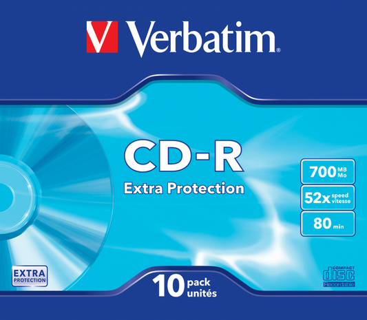 VERBATIM CD-R 52X-SLIM-10PK