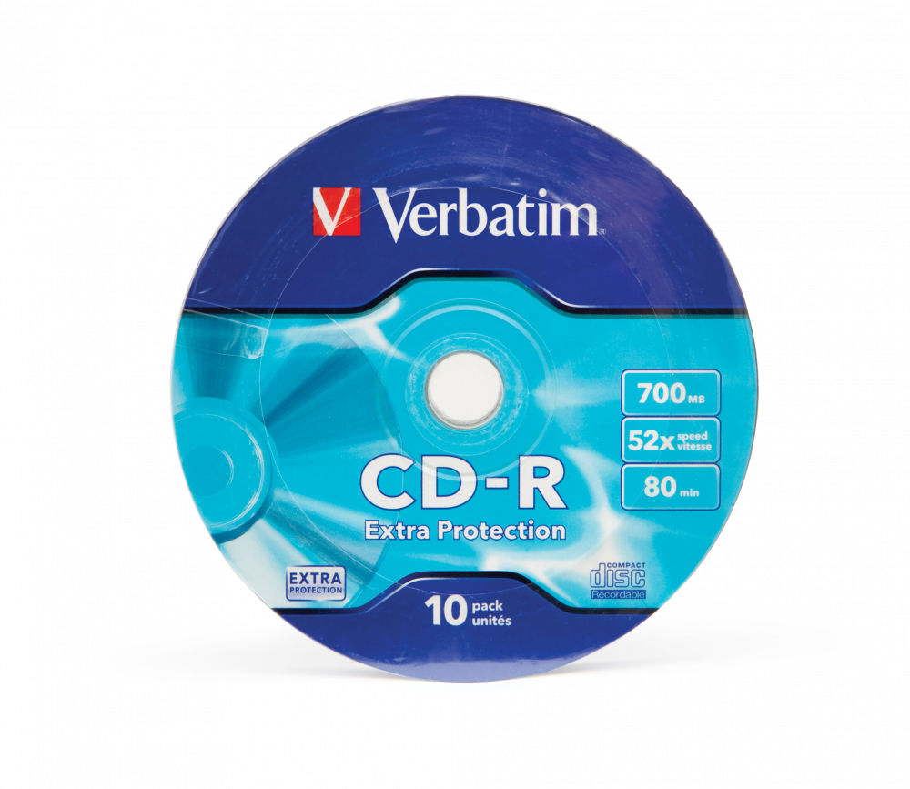 VERBATIM CD-R 52X-SP10 EXTRA PROTECTION-700MB