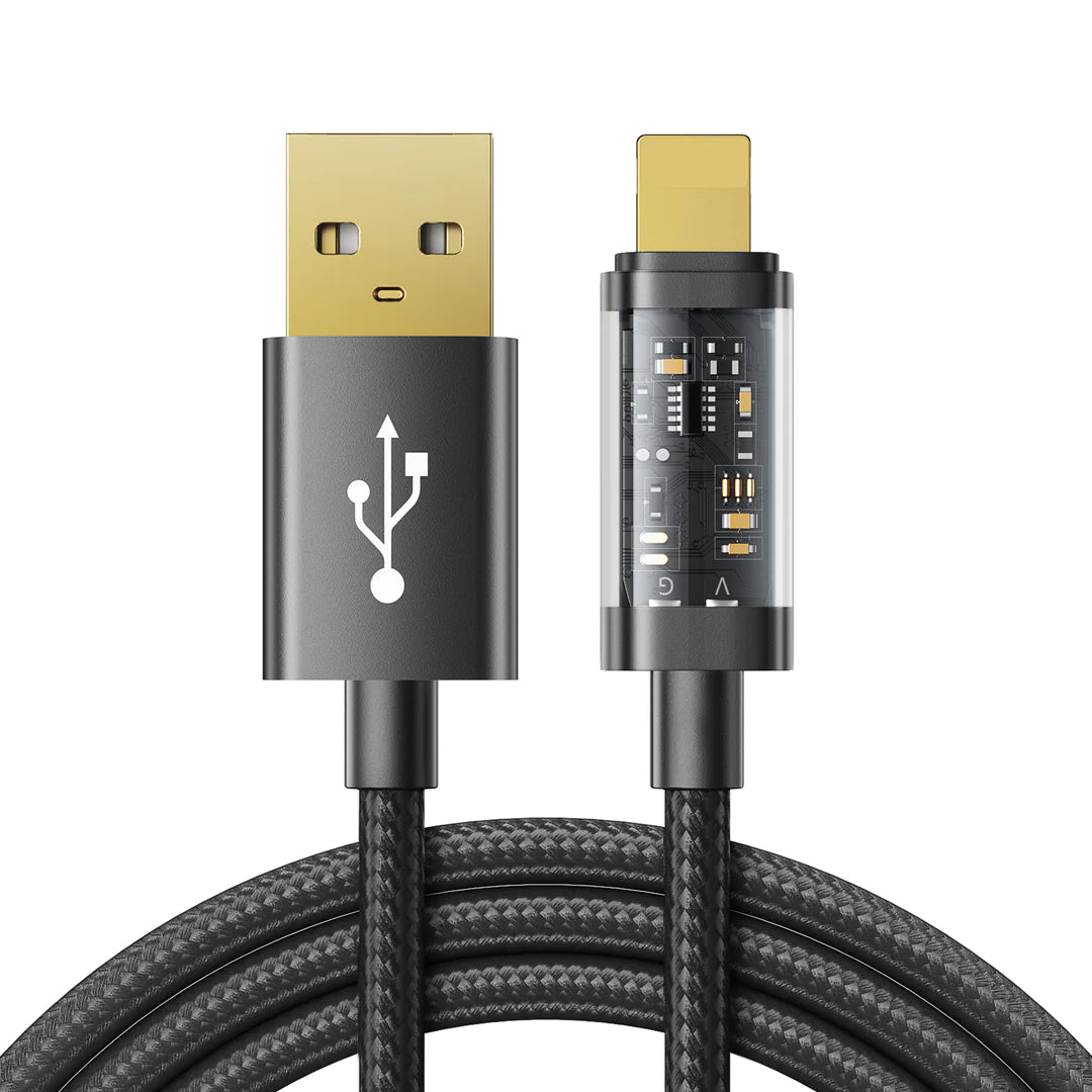JOYROOM S-UL012A12 USB-A to Lightning 2.4A Data Cable 1.2m-Black