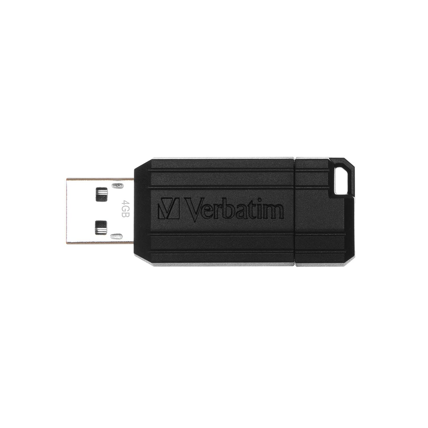 USB 4GB  BLACK PINSTRIPE VERBATIM