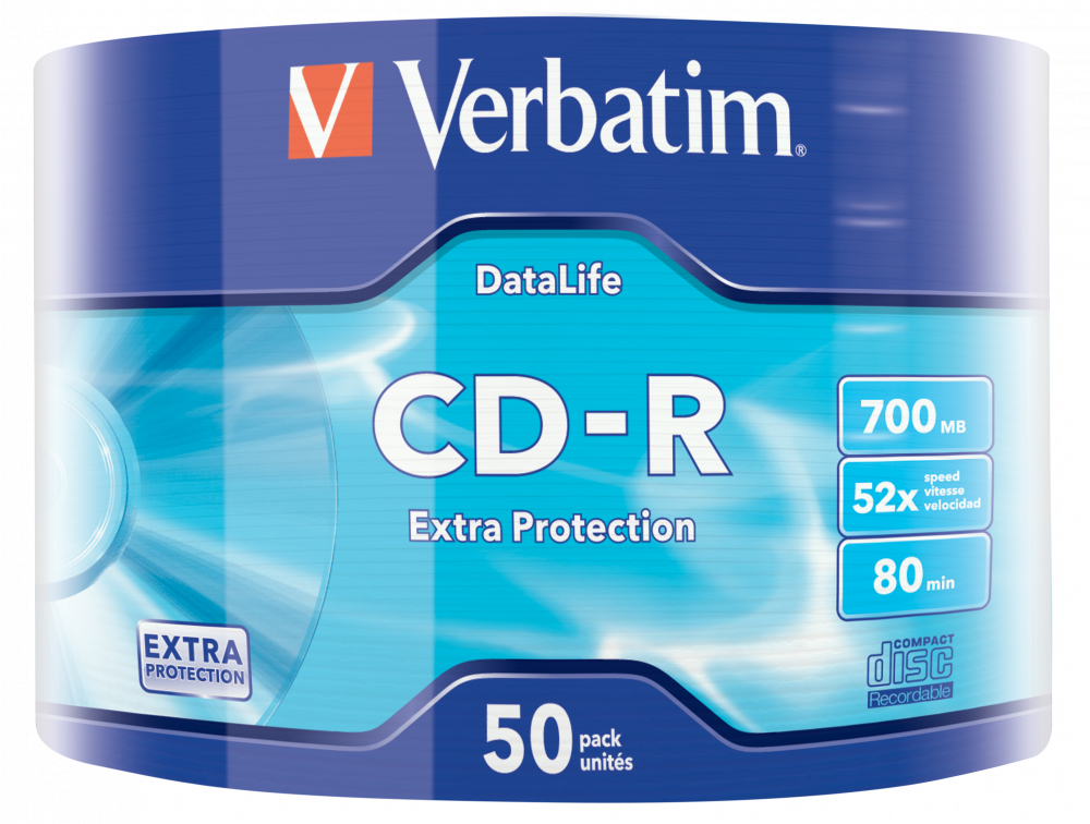 VERBATIM CD-R 52X-SP-50-EXTRA PROTECTION