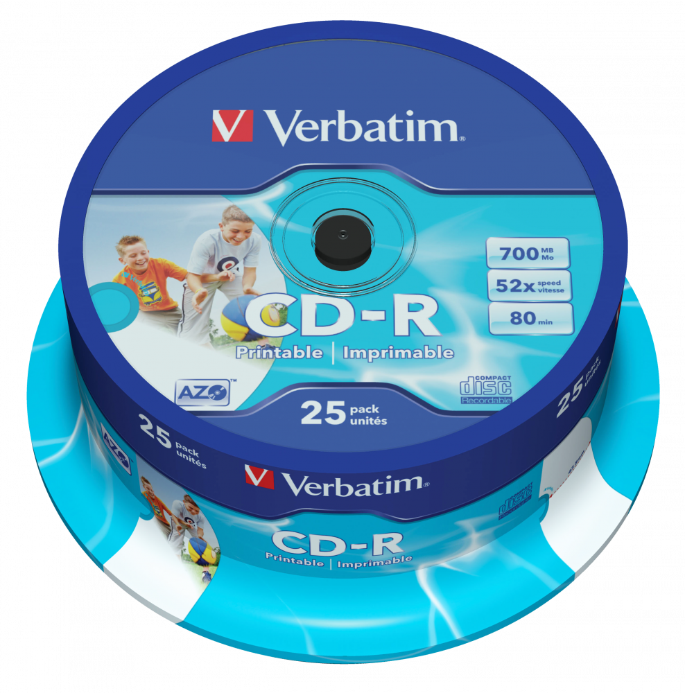 VERBATIM CD-R 52X-SP25-PRINTABLE