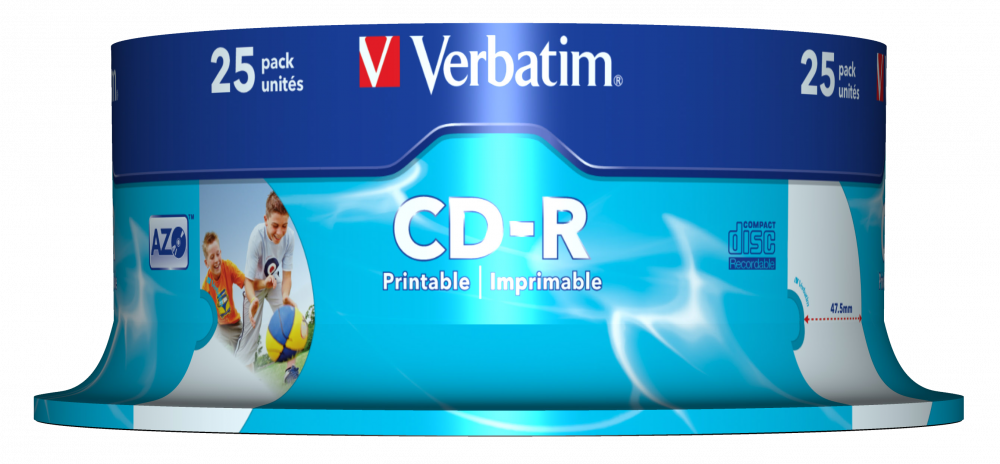 VERBATIM CD-R 52X-SP25-PRINTABLE