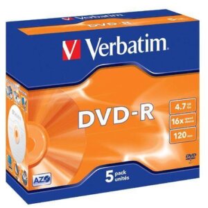 VERBATIM DVD-R Matt Silver JEWEJ BOX