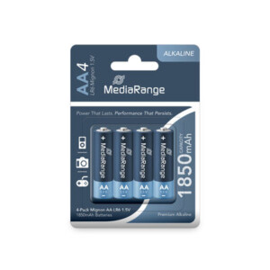 MediaRange Premium Alkaline Battery AA|LR6 1.5V Pack4
