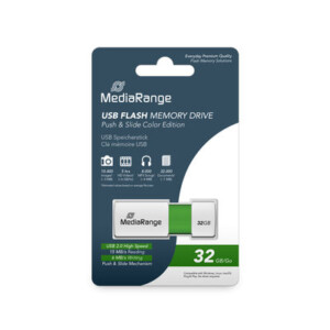 MediaRange USB flash drive, color edition, green, 32GB