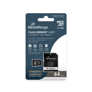 MediaRange Micro SDXC Memorycard Class 10 64GB