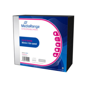 MediaRange CD-R 52x 700MB/80min Slimcase Pack10