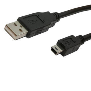 MediaRange USB Cable USB to Mini-USB 1,5M , Black