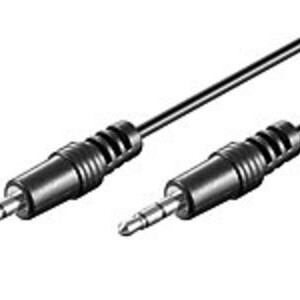 MediaRange Audio Cable 3,5mm Stereo Jack 1.5M, Black