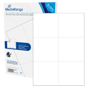 MediaRange Multi-purpose labels, permanent adhesive, 105x99mm
