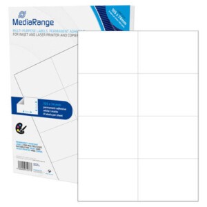 MediaRange Multi-purpose labels, permanent adhesive, 105x74mm