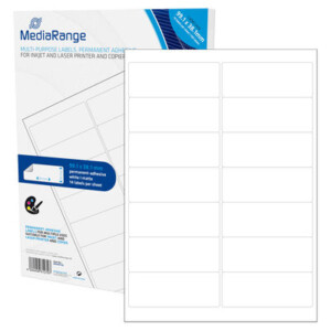 MediaRange Multi-purpose labels, permanent adhesive, 99.1x38.1mm