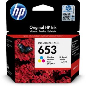 HP Original 653 Tri-Color Ink Cartridge