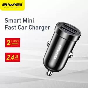 AWEI Car Charger Dual USB 12W 2.4A