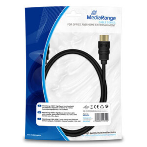 MediaRange HDMI™ High Speed connection cable with Ethernet  1.5m,