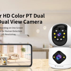 Vstarcam indoor wifi dual lens 2MP video & 5MP photo